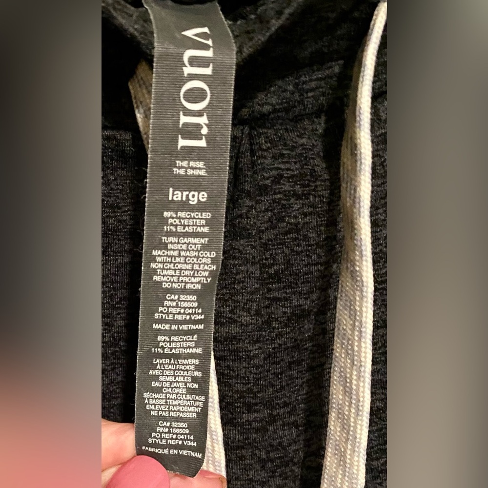 Vuori Men's Ponto Performance Short 7” Charcoal Heather Drawstring - Picture 7 of 7